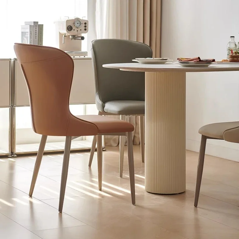 Designer Accent Living Room Chairs Wingback Leather Nordic Modern Chairs Leather Relaxing Sillas De Sala De Estar Home Furniture