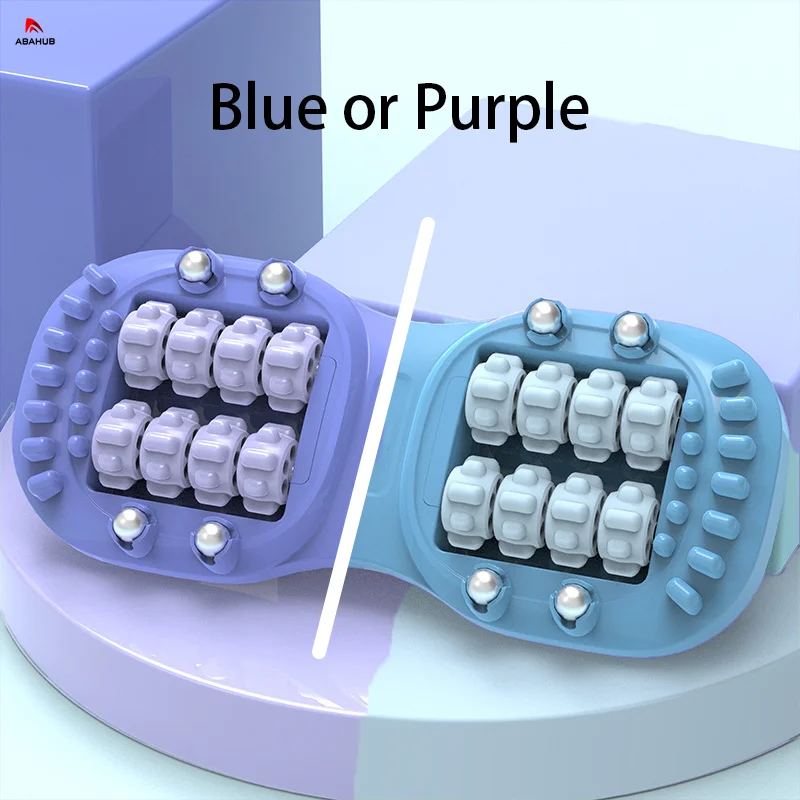 

ABAHUB White & Red Foot Massager with Orange/Black Rollers - Pain Relief & Relaxation, Home Use Foot & Leg Massage Machine