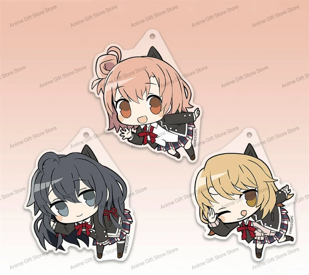 

My Teen Romantic Comedy SNAFU Anime Acrylic keychain Cartoon pendant Decorative gift 6cm