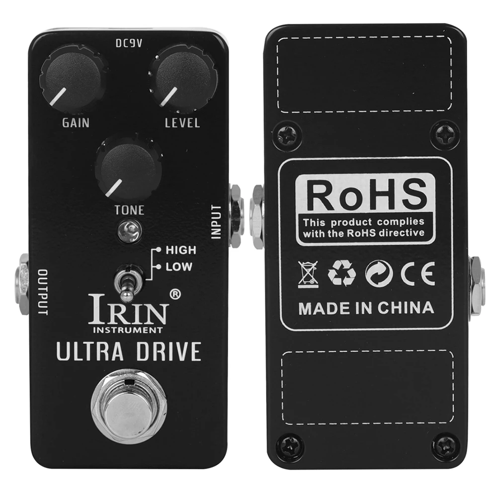 IRIN Electric Guitarra Effects Pedal Compression Fuzz Overdrive Distortion Boost Bass True Bypass Pedals Electric Guitar Parts