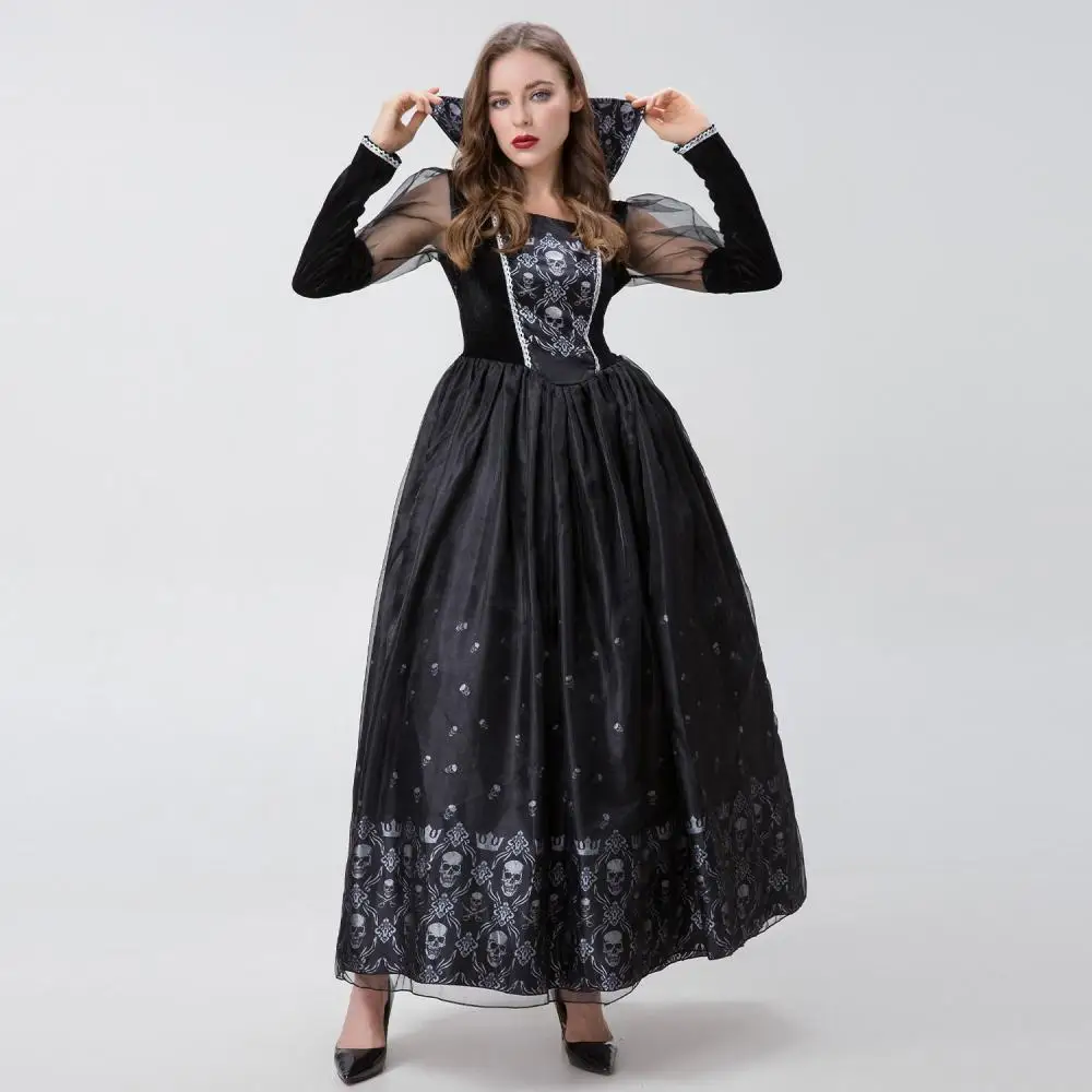 

Женский костюм на Хэллоуин Dr Skeleton Terror Witch Devil Role-plang Outfit Skelton Terror Theme Faionable Ladies' Dr