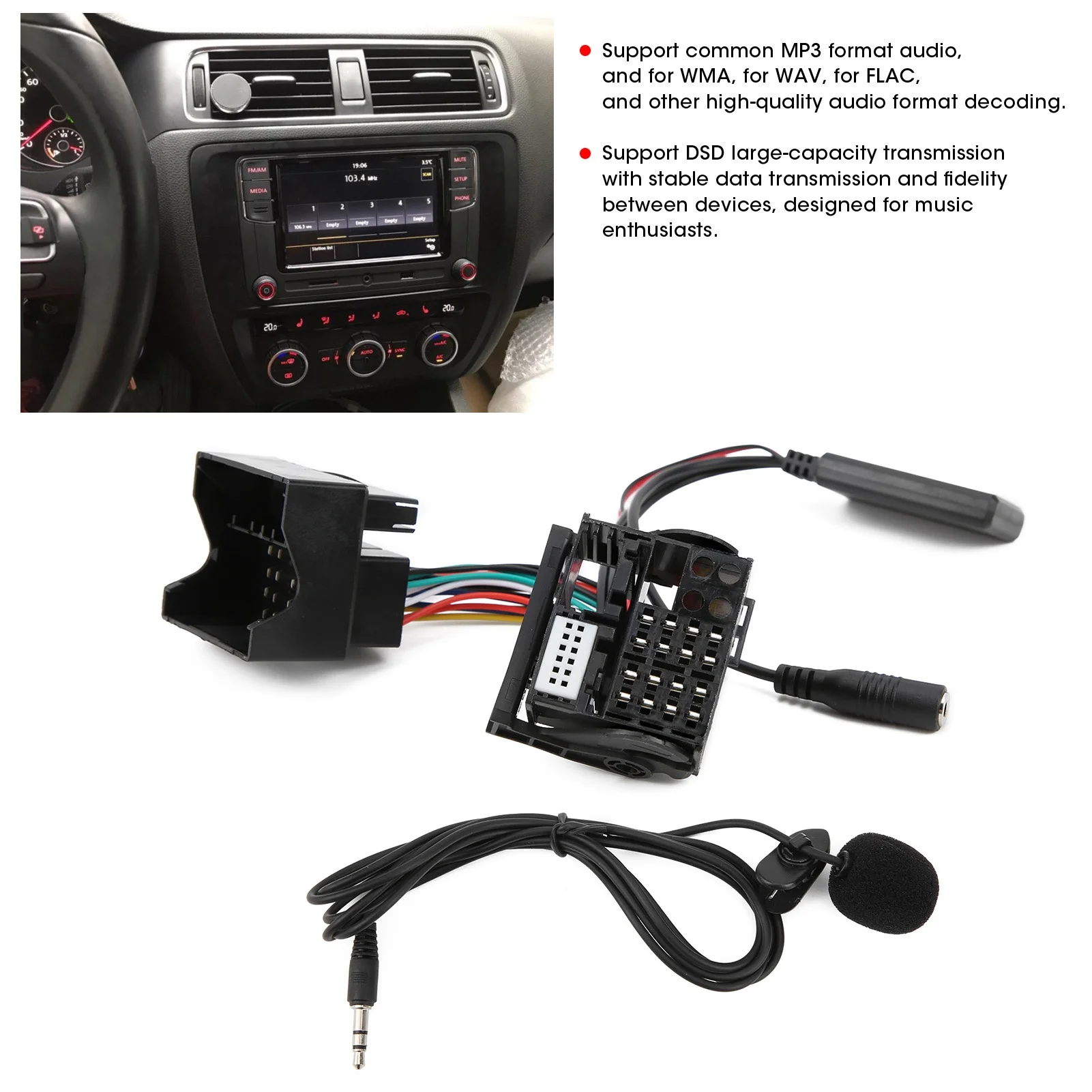 RC-D310-Adapter für Auto-Radio: Perfekte Lösung für Handsfree- und AUX-Verbindung im Fahrzeug