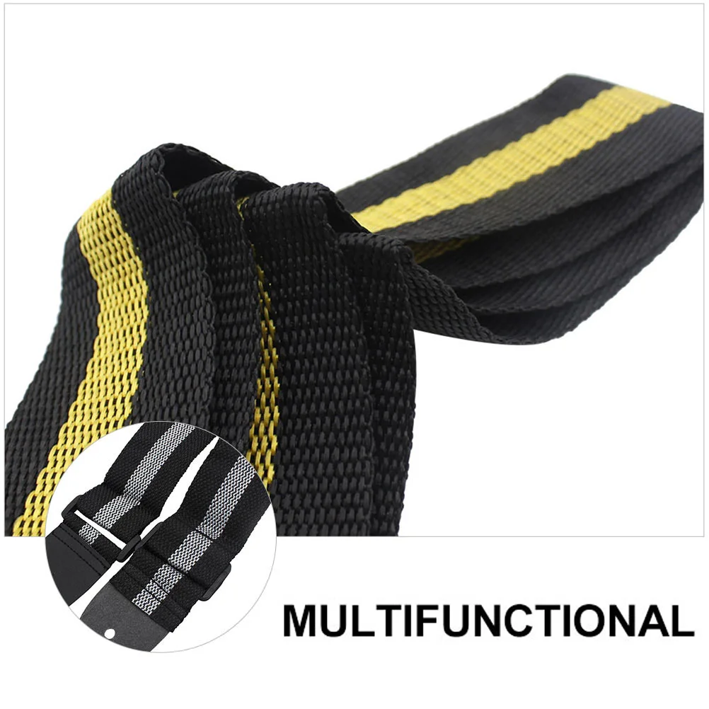 

2Pcs Guitar Strap Cotton PU Ends Stretch Resistant Small Width Adjustable for Acoustic Bass Instrument Belt Bass Strap