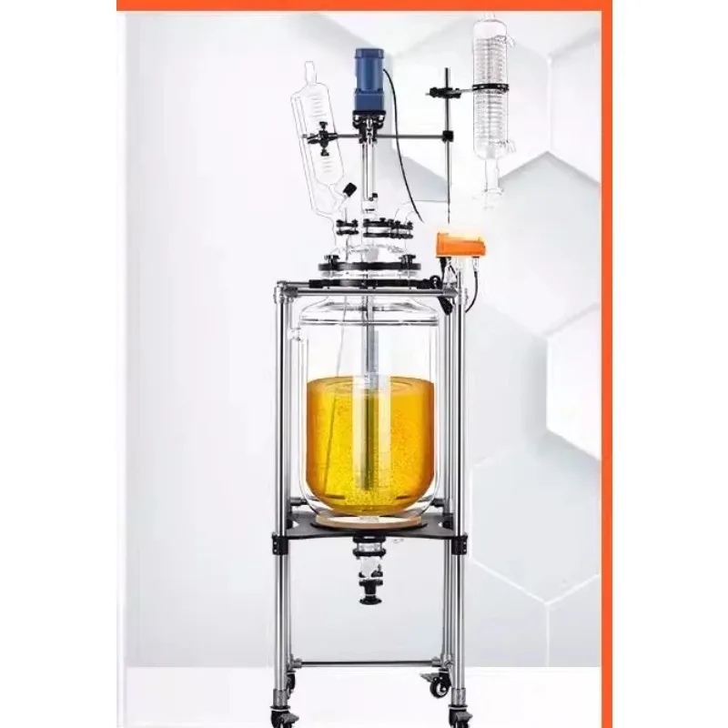 

Double Glass Reactor Laboratory Distillation Stirring Jacketed Reactor 10L/50L/100L/200L