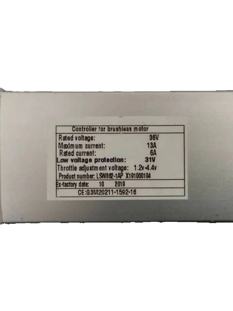 

Controller For Brushless Motor LSW862-1AP Controller 36V 13A EBIKE Accessories Lsdzs