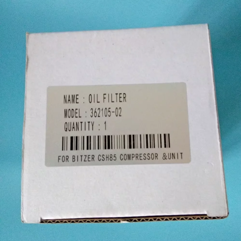 

Bitzer oil filter for central air conditioning systems: 362105/01 (75), 362105/02 (85), 362105/03 (65), 362105/07 (95).