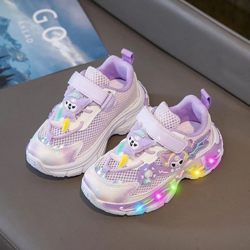 

Girls Boys Kawaii Sanrio Anime Children Casual Shoes Cute Cartoon Baby Soft Breathable Sports Sneakers Gifts for Kids
