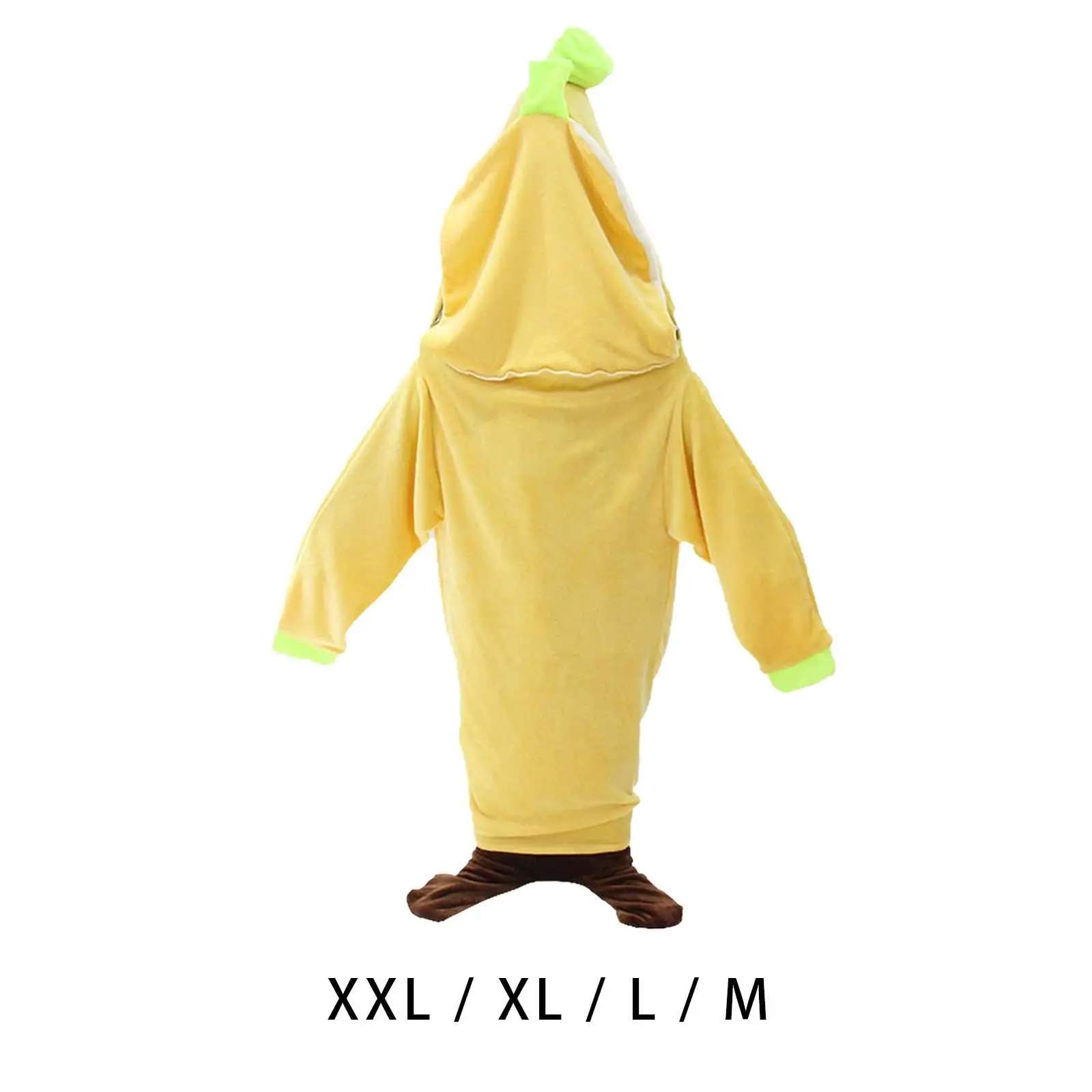 

Banana Blanket Wearable Hooded Home Cosplay Banana Costume Nightgown Warm Fruit Sleeping Bag Blanket Sleeping Bag for Kids Soft