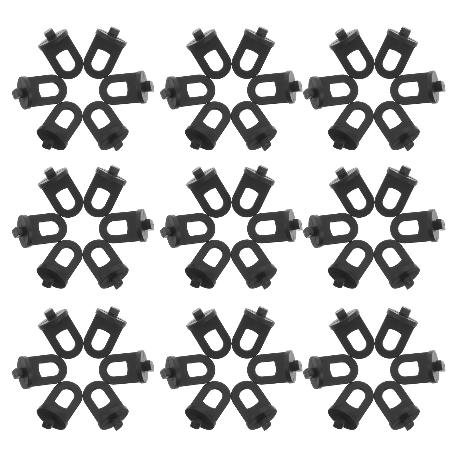 100 Uds Clips para colgar invernadero abrazaderas de plástico resistentes para gancho de suspensión soporte macetas cestas de flores jardín