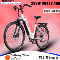 ONESPORT OT05 Electric Bicycle 250W Brushless Motor 36V22.5AH Battery Electric Bike 700C Inch Tire Hydraulic DISC Brake E Bike