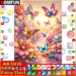 HOMFUN Fairy Dust AB Diamond Painting Full Square/Round Drill 5D DIY 