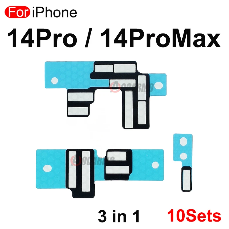 10Sets/Lot For iPhone 7 8 Plus X XS MAX 11 12 Pro 13 13 mini 14 Motherboard FPC Interface Connector Cushioning Sponge Pad