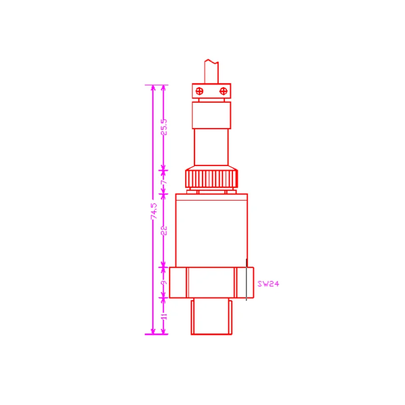 2 個 WPCH13 4-20ma 圧力トランスミッターユニバーサルセラミック圧力トランスミッター航空プラグセンサー