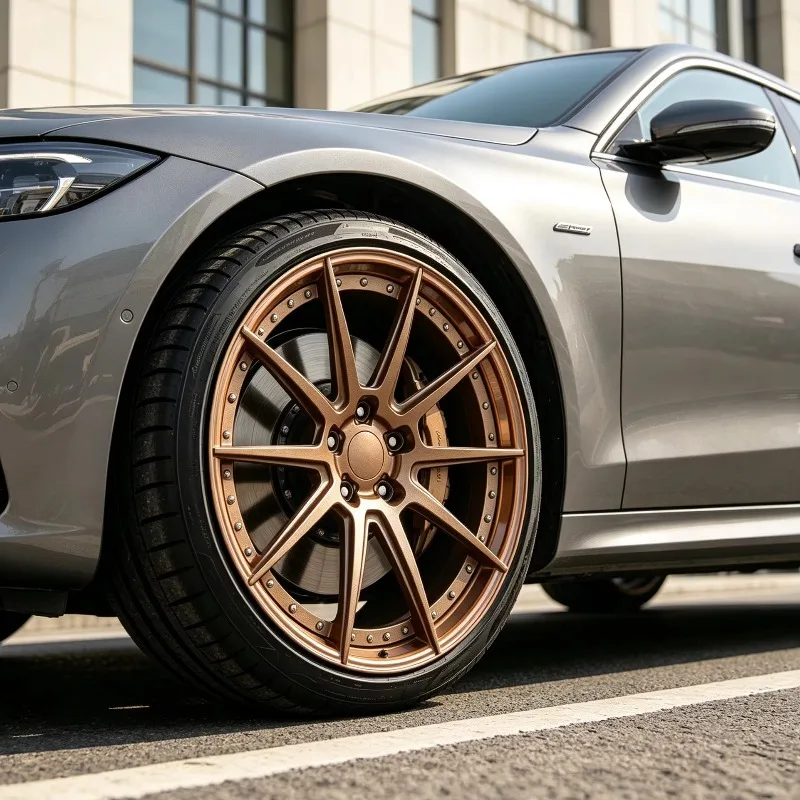 【2026】BORSU Factory Direct Customized 16 18 19 20 21 22 24 Inch 5x120 ALuminum Alloy Forged Wheels Polished 2 Piece Concave Car