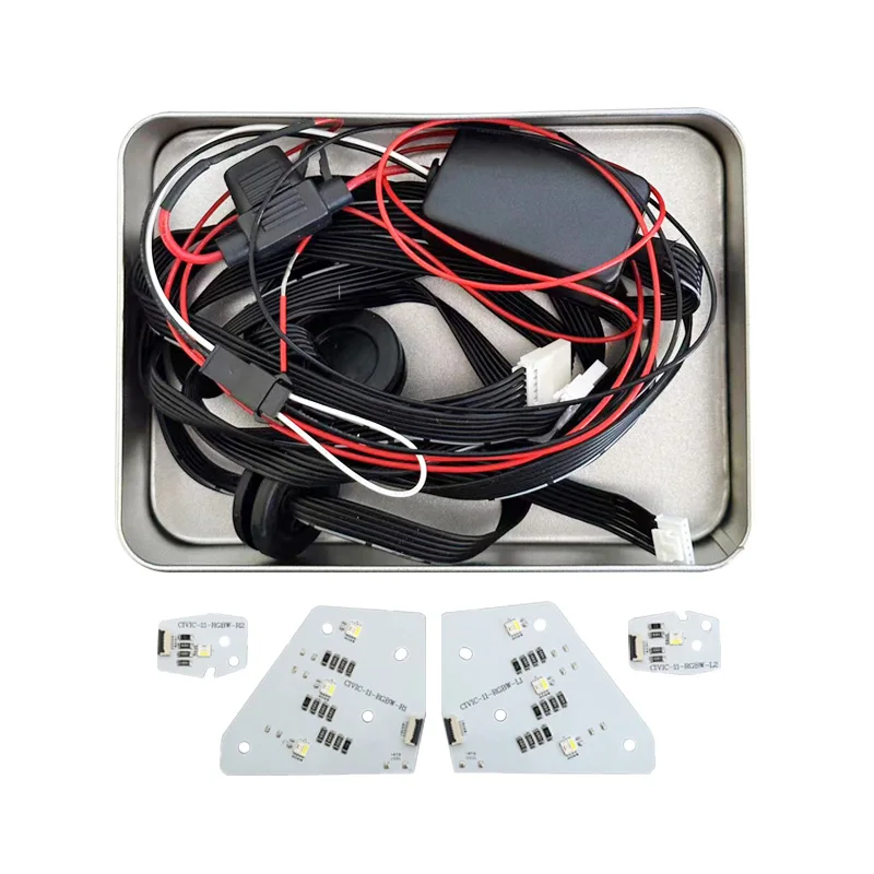 Icedriver for Honda Civic DRL RGBW RGB multicolor LED boards 11th Eleventh generation daytime running lights Red RGBW