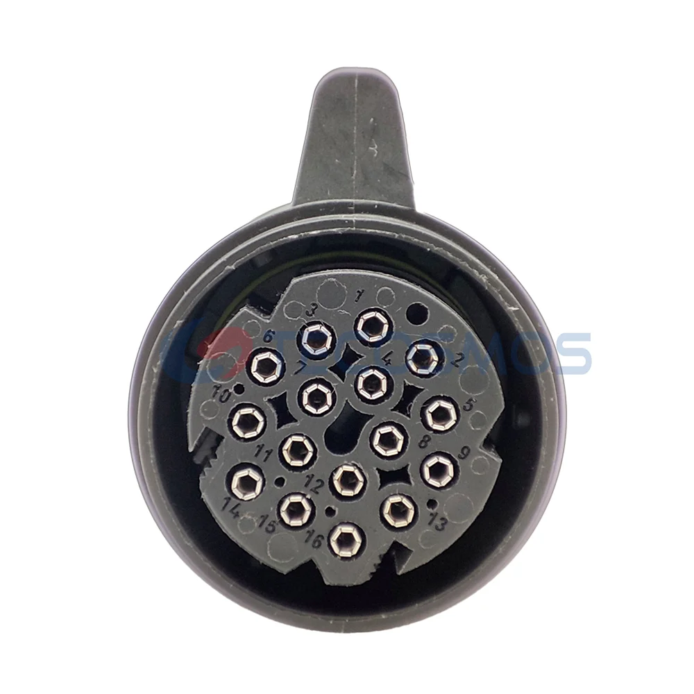 

16-контактный разъем корпуса клапана коробки передач DSG 0AM 0BH, 7-скоростной разъем жгута проводов с двойным сцеплением DQ500 10147729 3D0973993 3D0 973 993 для VW Audi