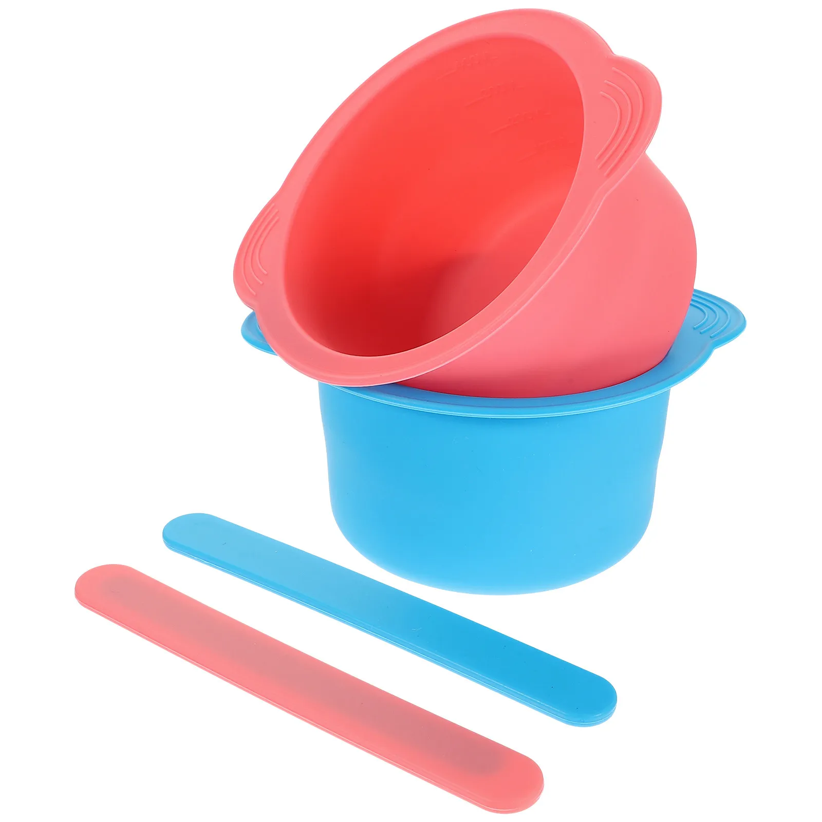 

Набор из 2 силиконовых чаш для плавления воска, антипригарные, с большой емкостью, для смешивания масок для лица, с лопаткой, для спа-процедур