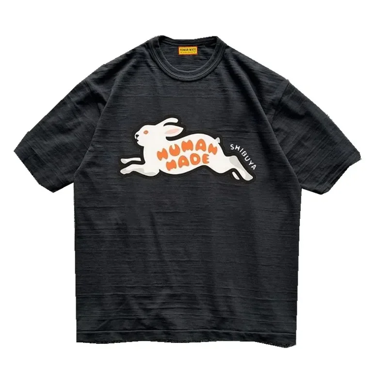 Human Made Animal Print T Shirt Slub Cotton Seamless Unisex Casual Streetwear