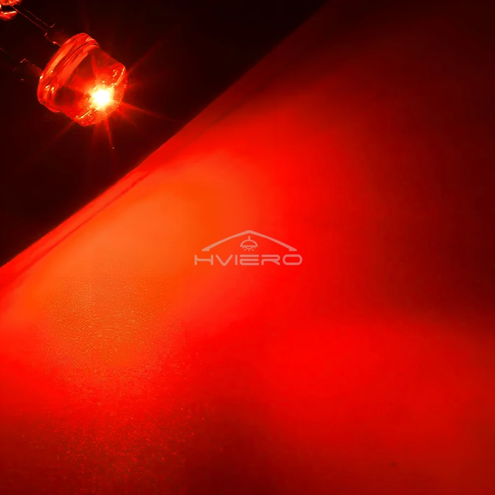 50Pcs 8mm Super Bright Diode Led Lamp Bead LED Power Bulb White Red Yellow Blue Green Emitting Light Decoration Atmosphere Neon
