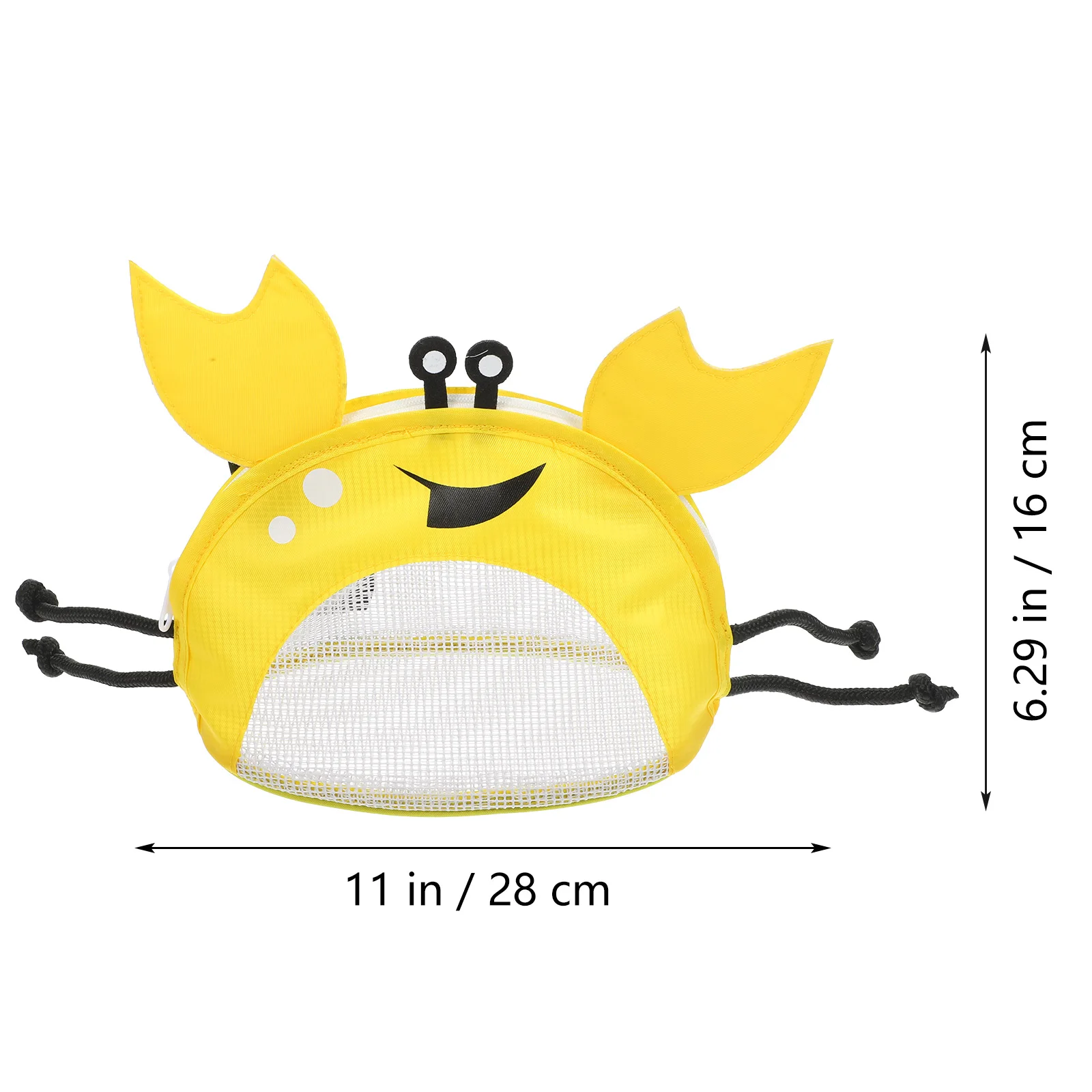 حقيبة حمل على شكل صدفة الشاطئ للأطفال على شكل سرطان البحر حقيبة شبكية مقاومة للرمل لتخزين مقاومة للماء لملابس الصدف ونظارات السباحة والسفر