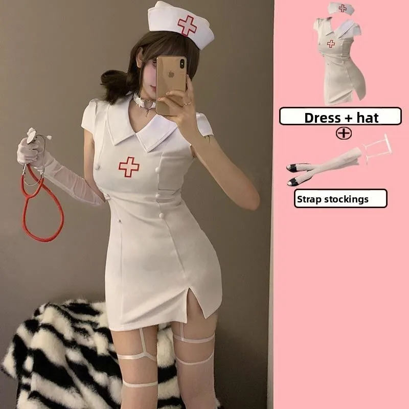 ชุดคอสเพลย์คิทเล็ตเดวิล ซิซาส ชุดเมดหรือชุดพยาบาล ชุดฮาโลวีน ชุดหมอ ชุดแม่บ้าน ชุดแฟนซีสำหรับผู้หญิง