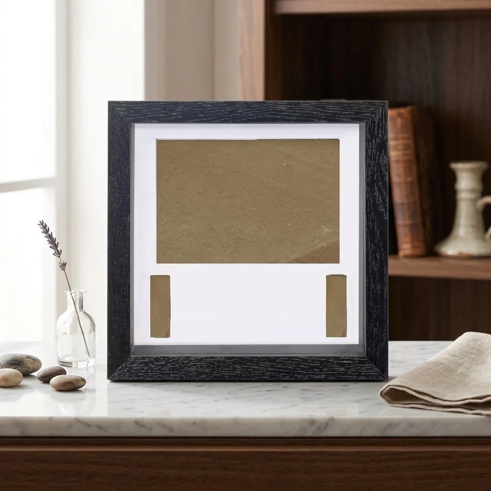 Cat Keepsake Box Heartfelt Pet Memorial Frame Pet Memorial Frame Solid Wood Construction Dual Slot Design Built-in Wall Hooks