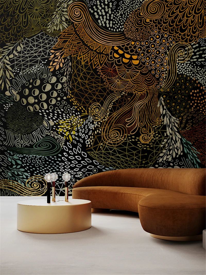 Custom photo mural geometric wallpapers for living room decoration sofa tv background wall wallpaper for wall papers home decor