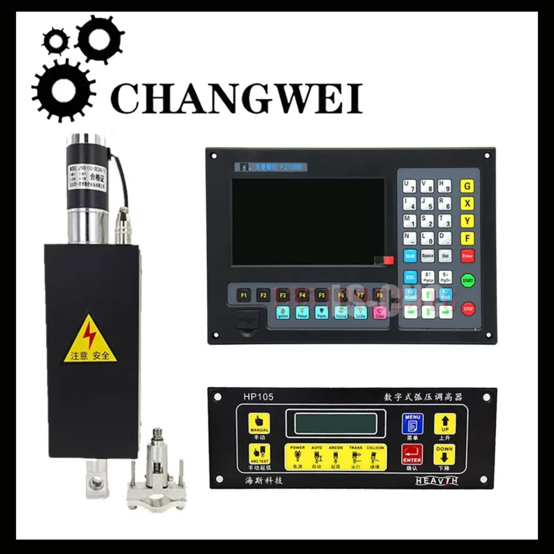 F2100b Plasma 2 Axis Controller  hp105 Torch Height Controller Thc Jykb-100 Dc24v-t3 For Cnc Flame Plasma Cutting Machine