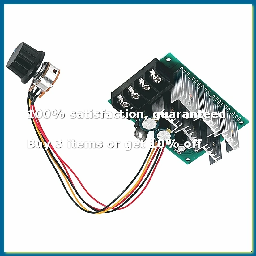 DC 9V-55V 9/12/24/36/48/55V 40A Motor Speed Controller ZW40 Electric PWM Speed Control Regulator with Reversible Switch