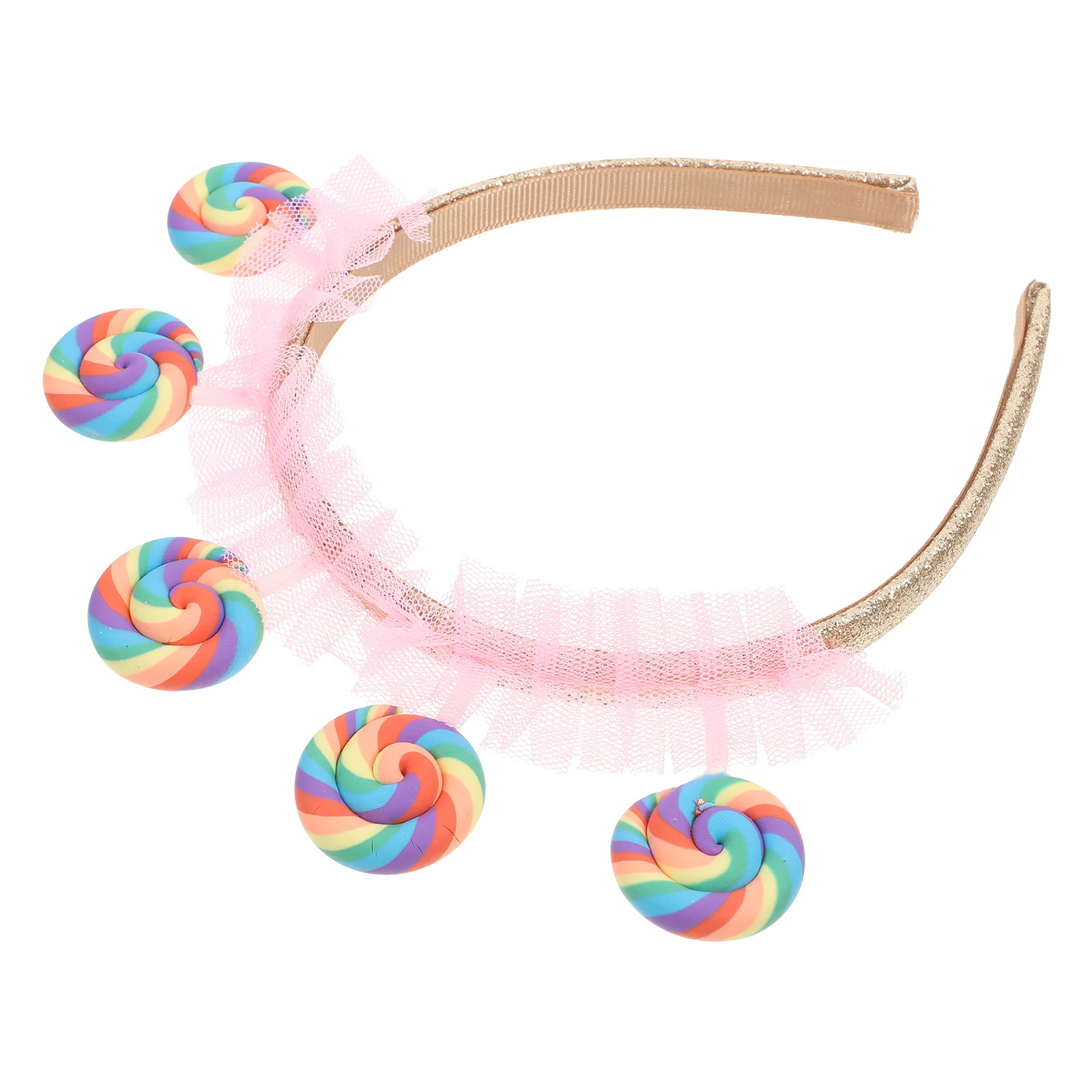 

Crown Headband Child Kids Headbands Lollipop Costume Fabric Party Hair Accessory