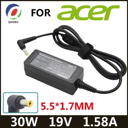 Adattatore per caricabatterie portatile AC 19V 1.58A 30W 5.5*1.7mm per ACER Aspire One D255 D255E D260 ZG5 ZA3 KAV60 NAV50T D250 alimentatore
