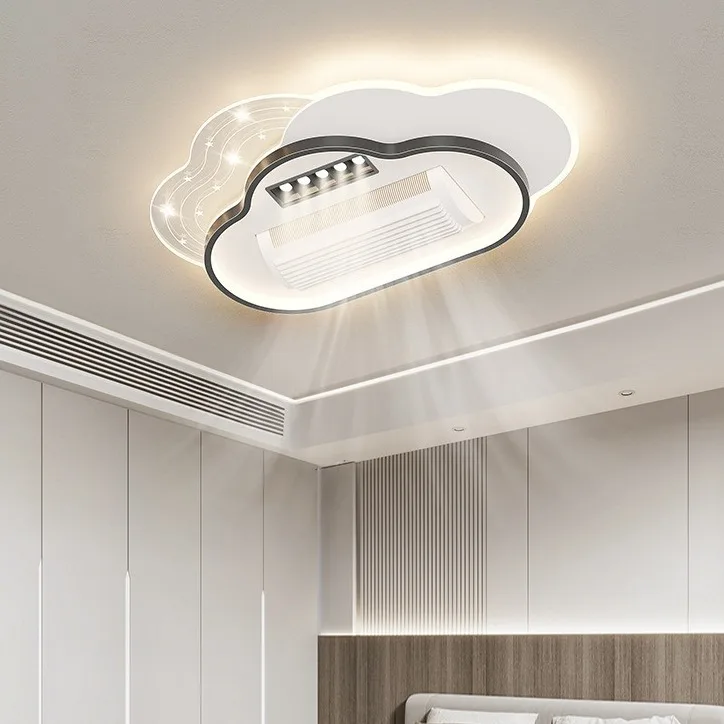 SENKAI  Silent Bladeless Fan Light Cloud-shaped Bedroom Living Room Smart Simple Invisible  