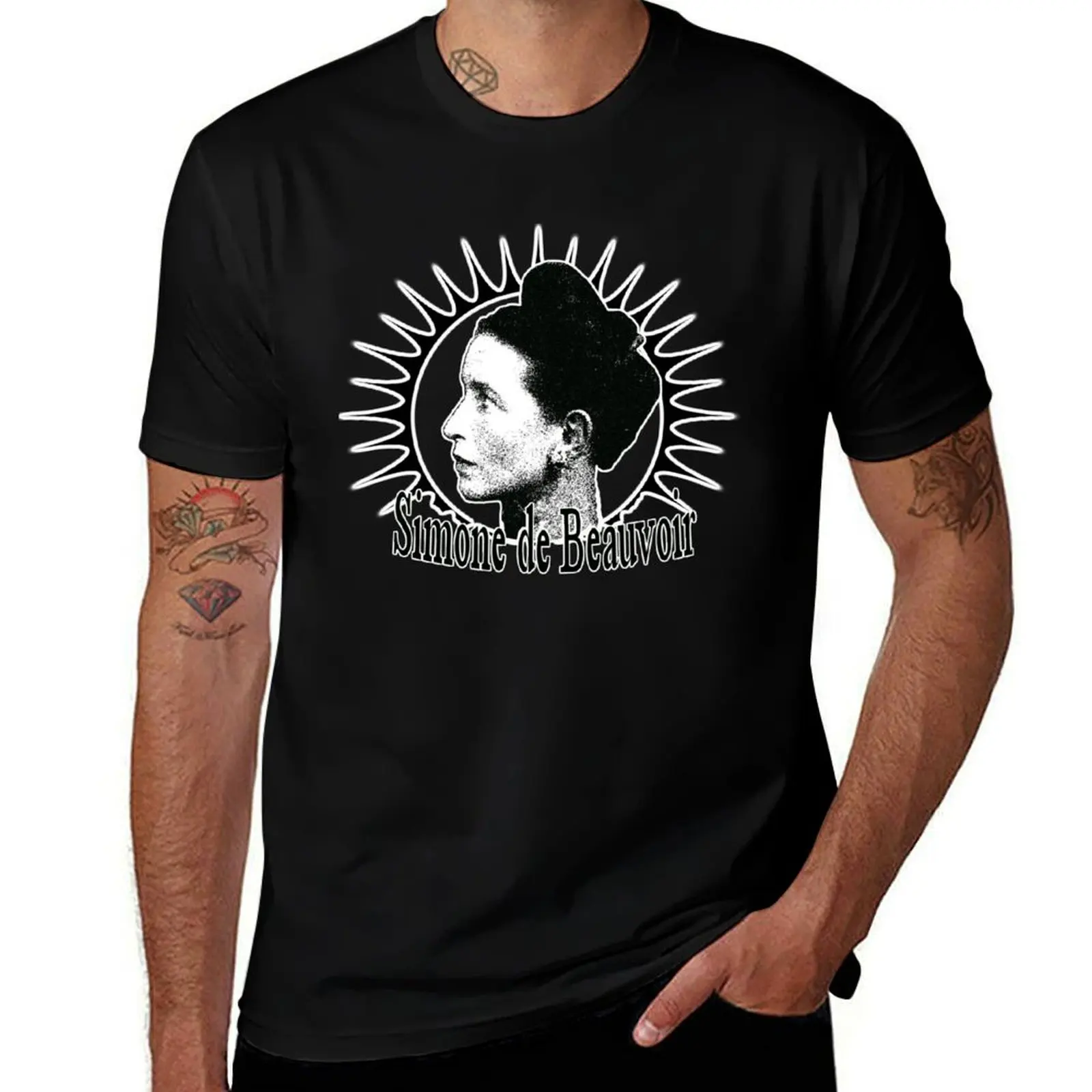 

Simone de Beauvoir - She Came to Stay T-Shirt funny shirt cotton fashion shirts hippie clothes graphic shirts Men's t-shirt