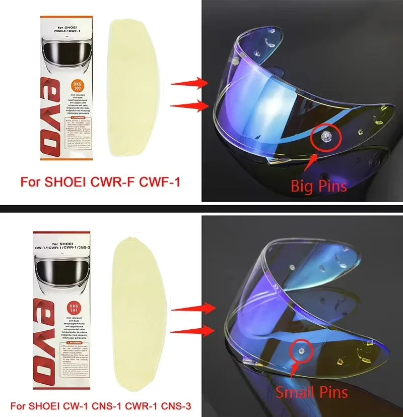 Motorcycle Helmet Visor Anti Fog Film Helmet Visor Helmets Lens Film for SHOEI X14 CW-1 CWR-1 CNS-1 CNS-3 CWRF CWF1 Z8