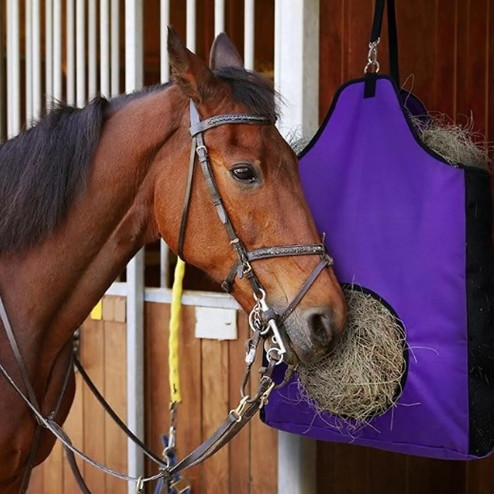 Borsa per mangiatoia per fieno Borsa per fieno per cavalli Impermeabile con cinghia Borsa per mangiatoia Borsa per mangiatoia per fieno Borsa per mangiatoia per fieno per pecore equestre di mucca