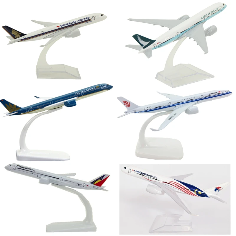 

16CM Airplanes Airbus A350 Plane Model Toys Diecast Alloy Aircraft Airliner Model Kids Gift Collectible Display