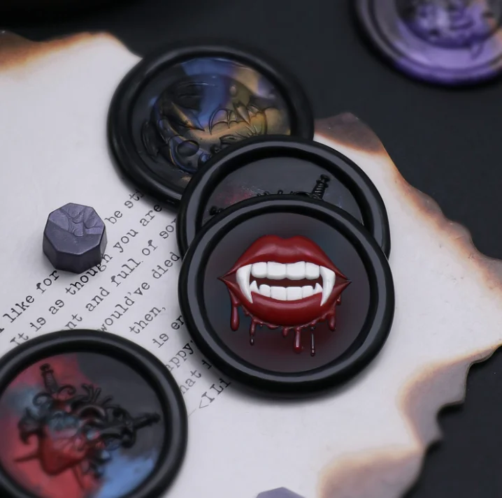 Halloween Series Embossed Patt - огляд і ціна Wax Seal Stamp Kit