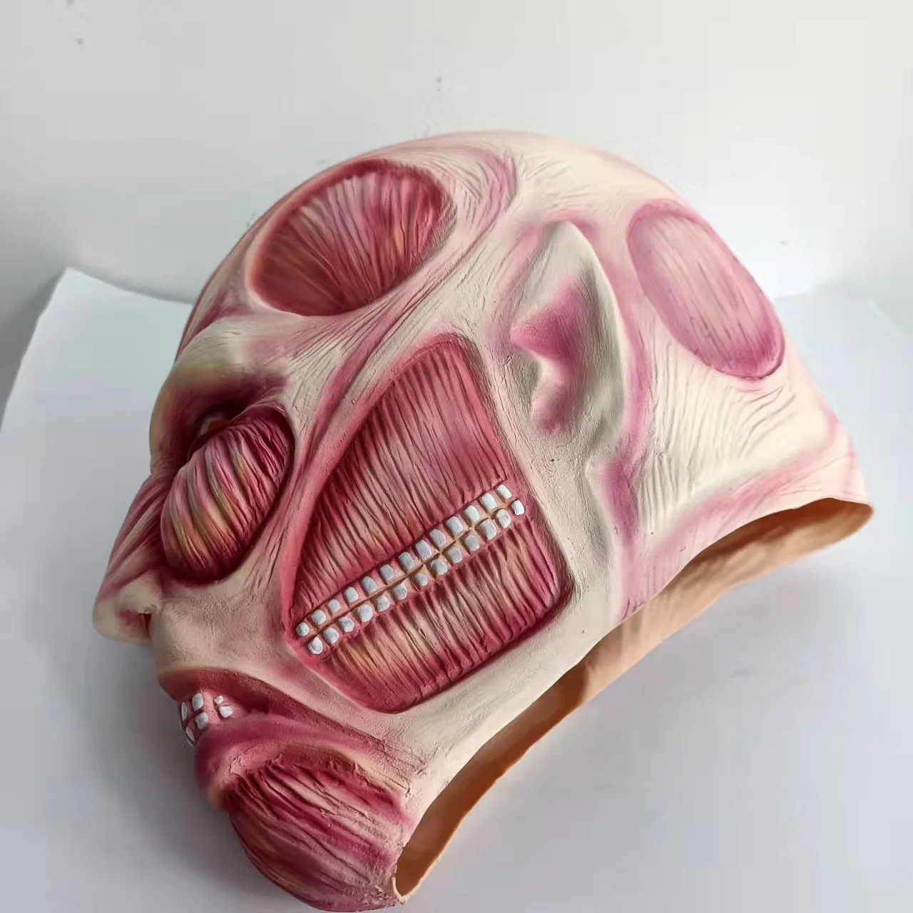 Realistische Anatomische Muskel-Textur Vollkopf-Latexmaske Gruselige Muskel-Menschen-Gesichtsmaske Halloween-Maskerade Cosplay-Party-Requisiten – Detail 5