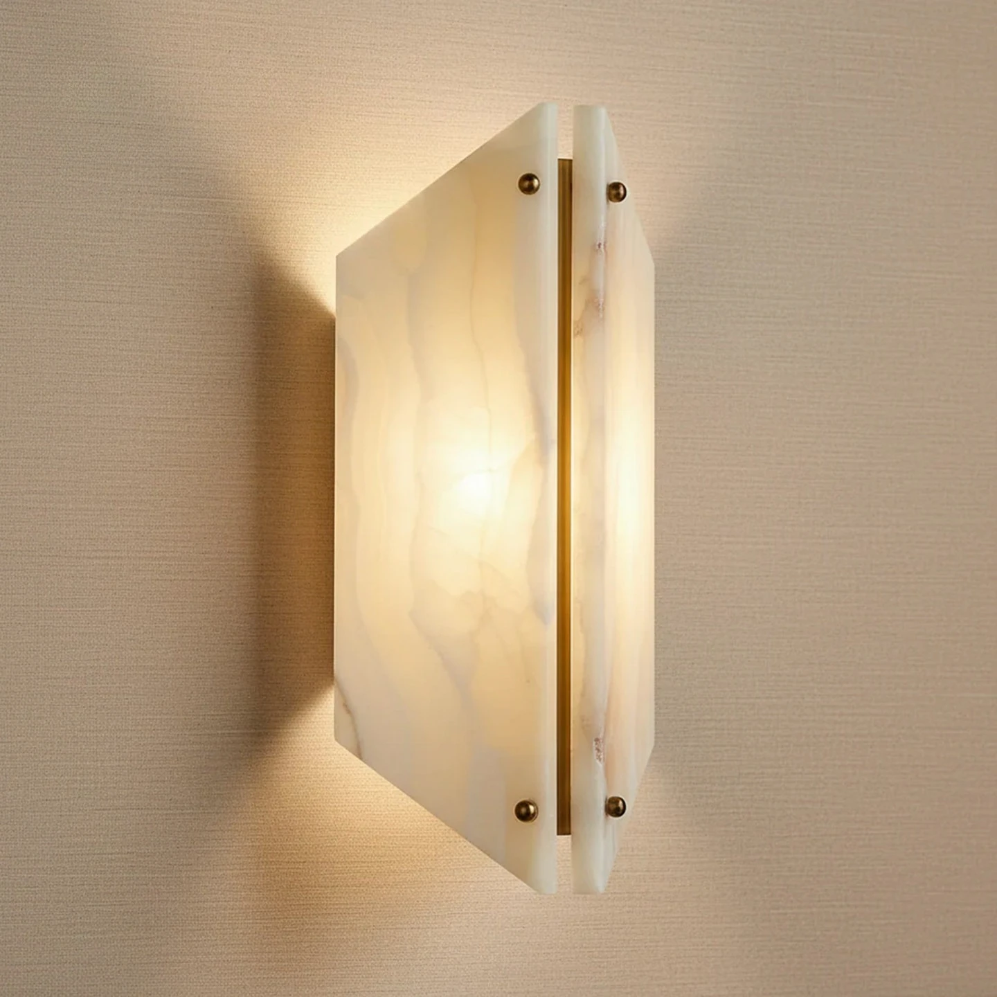 Natural Spanish Snowflake Stone Cloud Stone Geometric Wall Lamp Bedroom Living Room Background Wall Corridor Lighting Fixture