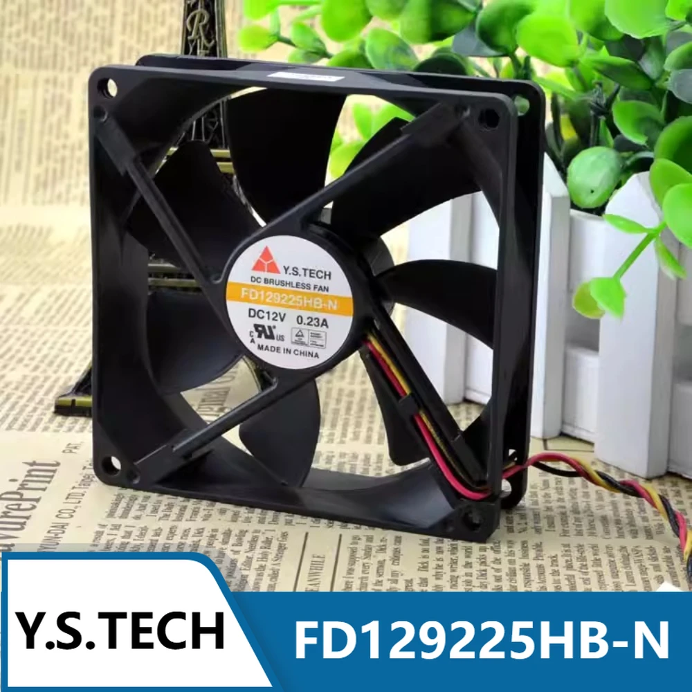Y.S.TECH FD129225HB-N 12V 0.23A 9CM 9025 2 Wire Server Cooling Fan