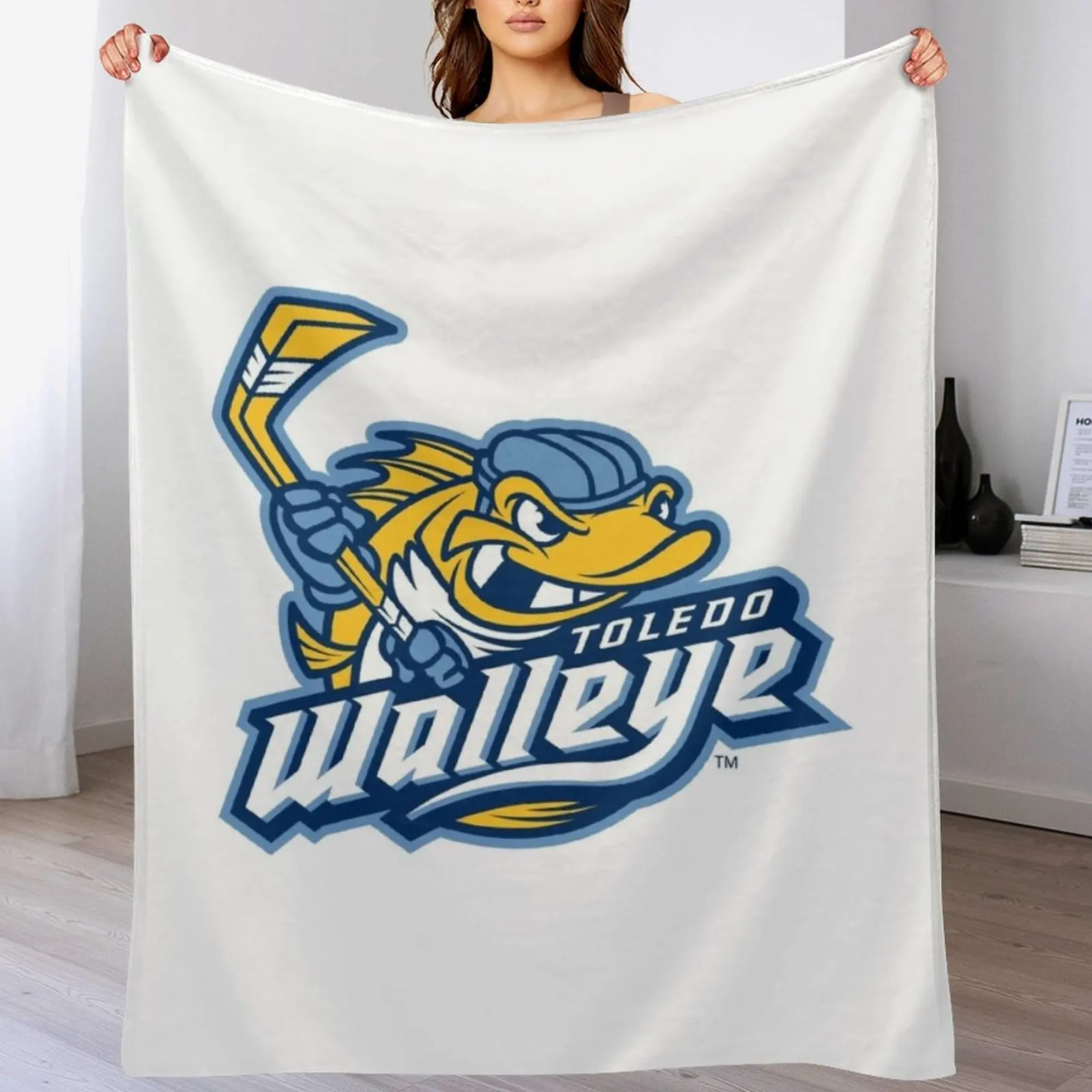 

Toledo Walleye Throw Blanket Softest Bed Blankets