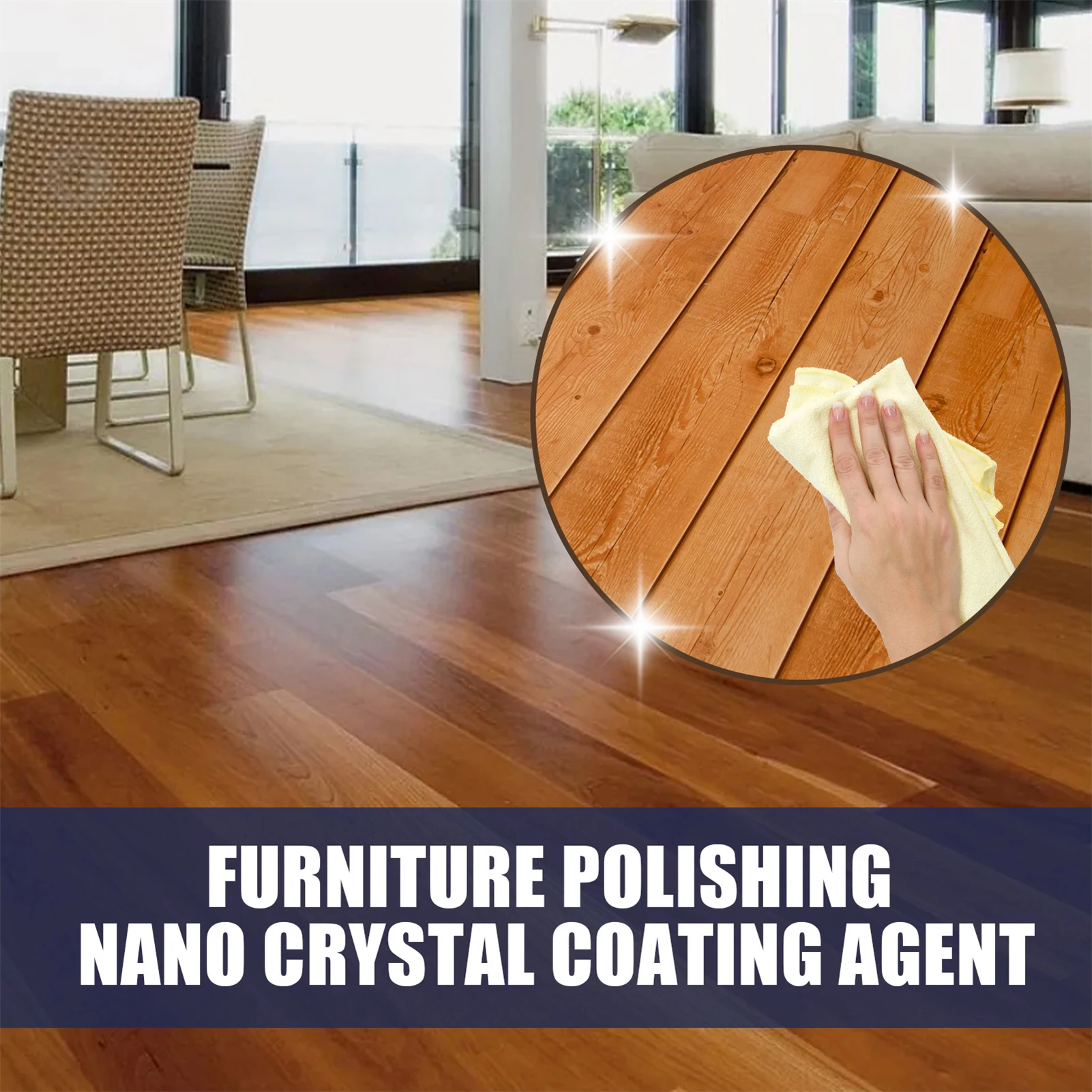 Agente de revestimento de cristal nano para móveis, polimento de móveis, limpador nanocoat para pisos, bancos, uso de móveis de madeira
