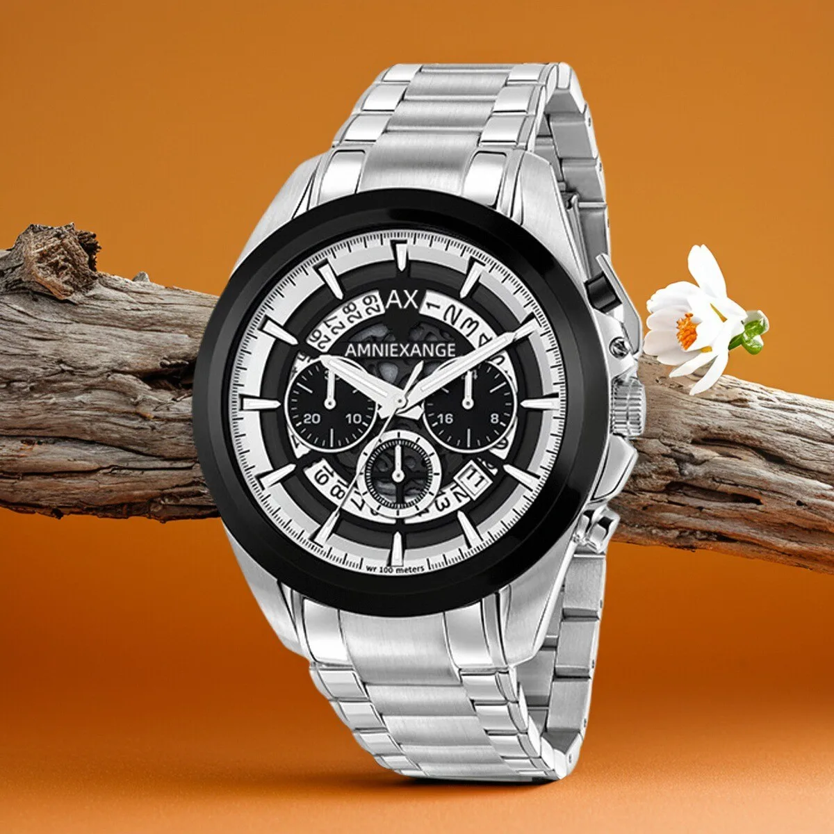 Оригинальные мужские часы, модные часы Leisure Explorer Series Shi Ying со стальным ремешком, большой циферблат, европейские и американские часы, роскошные полые