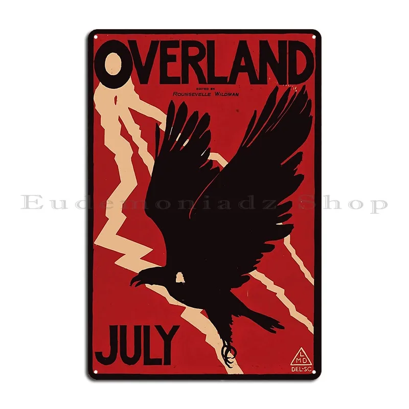 Overland Metal Sign Retro Cinema Custom Wall Decor Club Tin Sign Poster