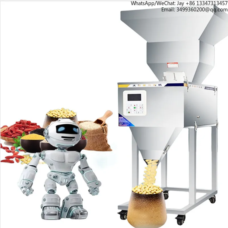 

Automatic Particle Granule Grain Powder Weighing And Filling Machine Semi Automatic Fillers With Big Hopper