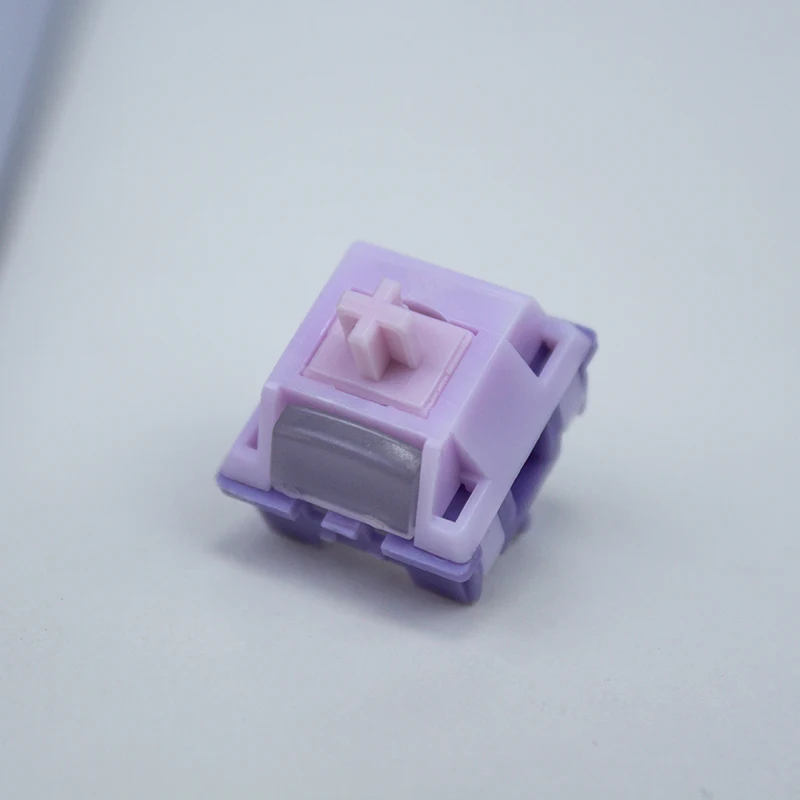 KTT Hyacinth Pink Switch 45g Linear Pre-Lubed 5 Pins Hot Swap Pom Stem Switches For Mx Mechanical Gaming Keyboard 기계식 키보드