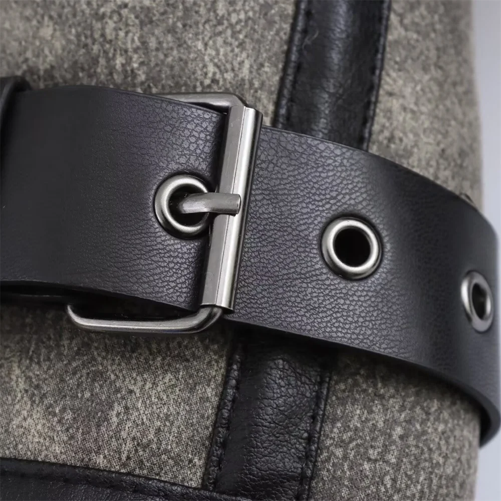 BM & MD & ZA-Chaqueta de manga larga con cuello abatible de doble cara para mujer, ropa de estilo Simple, decoración, otoño 2024