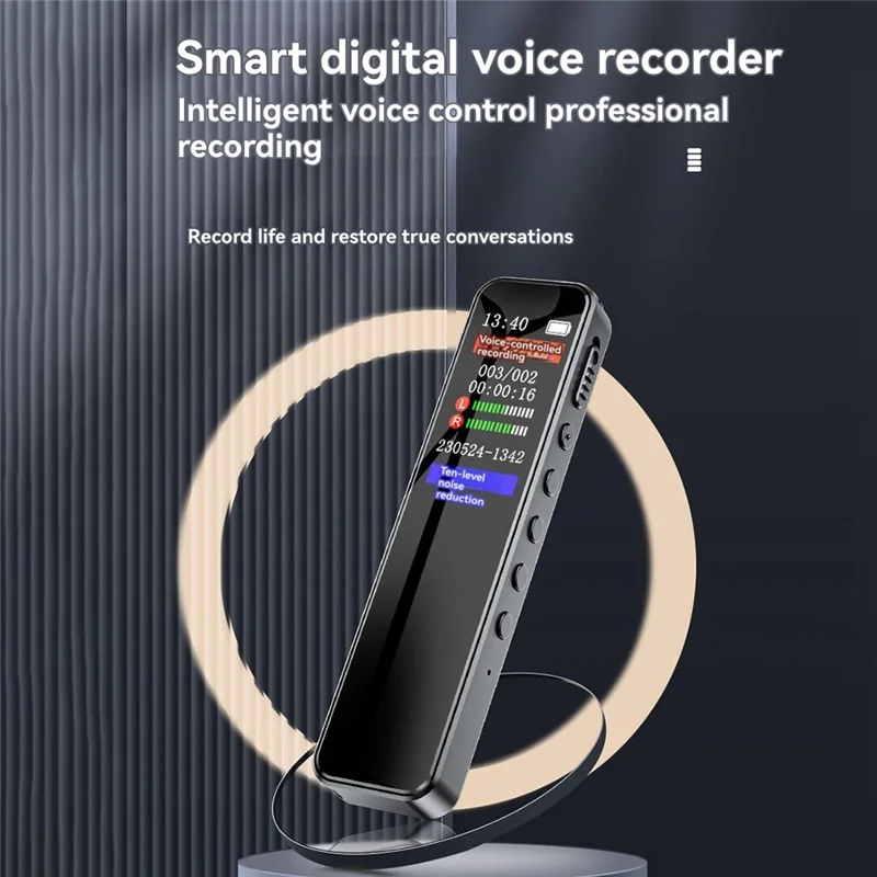 Y45A-مسجل صوت رقمي مشغل موسيقى MP3 مع تشغيل مشغل موسيقى MP3 سجل مفعل 1536 كيلو بايت في الثانية تسجيل عالي الدقة