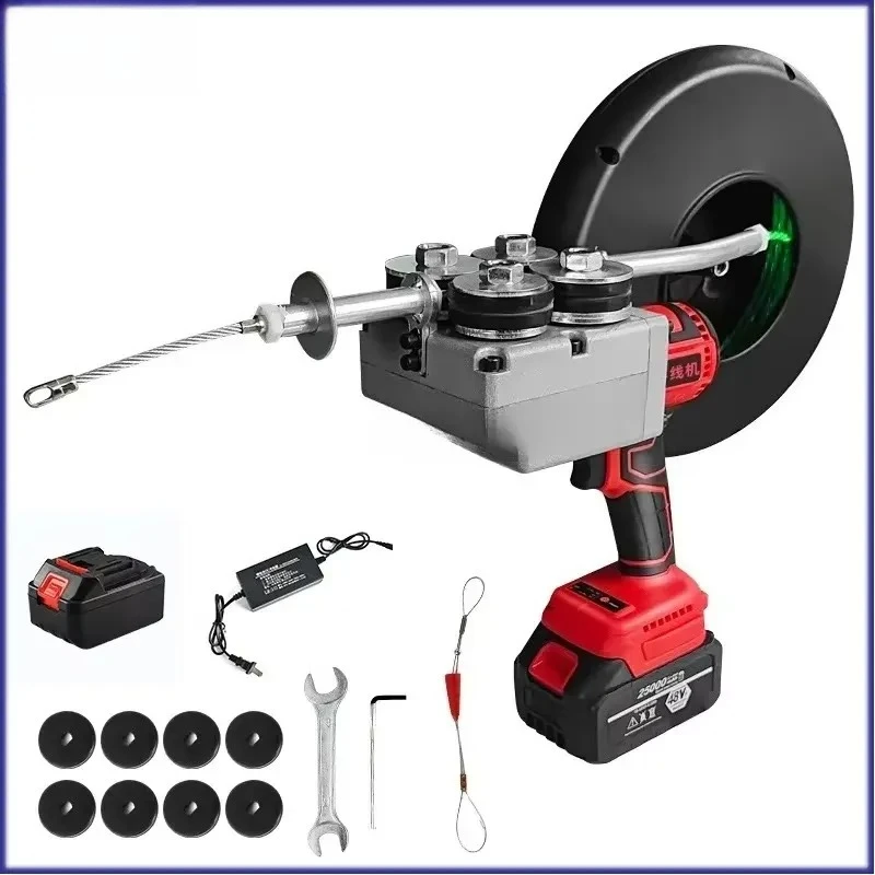 Professional Lithium Battery Pulling Machine Multi-function Electric Wire Puller Stringing Splicing Tool for Industrial Cable