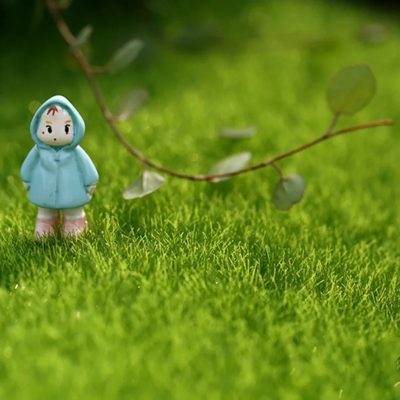 15cm Simulation Square Grass home decor Moss miniature fairy garden decoration accessories shooting DIY tool figurine figure
